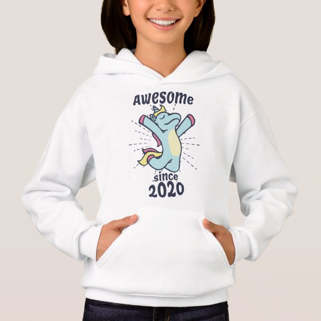 Fantastisk sedan 2020 - Barns födelsedag Unicorn T Shirt (Framsida)