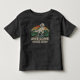 Fantastisk sedan 2020 Dinosaur 3 år T Shirt