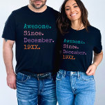 Fantastisk sedan Anpassningsbarna Personlig födels T Shirt<br><div class="desc">Fira en milstolpe med flairt med Fantastisk sedan i Anpassningsbarna Årets Personlig födelsedag T-Shirt. Det här är inte bara en skjorta. Det är en påstående biet för alla som markerar ett speciellt år i stil. Vare sig det är en 40-årsgåva till honom, en 34-årsfirande eller någon annan viktig ålder, tillför...</div>