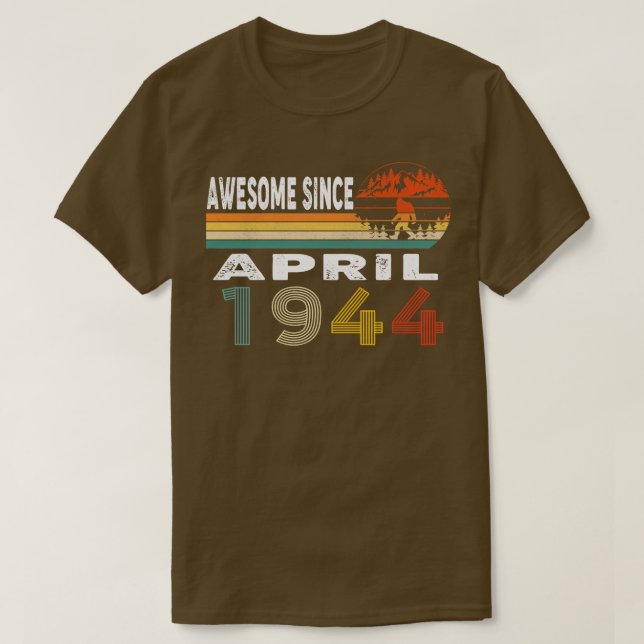 Fantastisk sedan april 1944 t shirt (Design framsida)