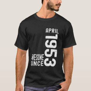 Fantastisk sedan april 1953, född 1953 april t shirt