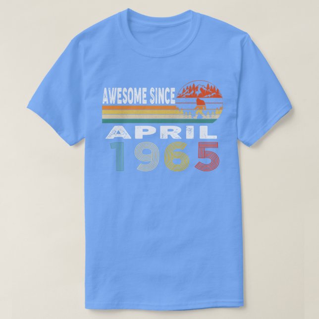 Fantastisk sedan april 1965 t shirt (Design framsida)