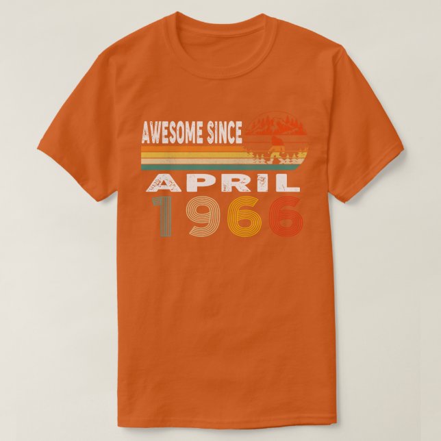 Fantastisk sedan april 1966 t shirt (Design framsida)