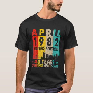 Fantastisk sedan april 1982, 40:e födelsedag Vinta T Shirt
