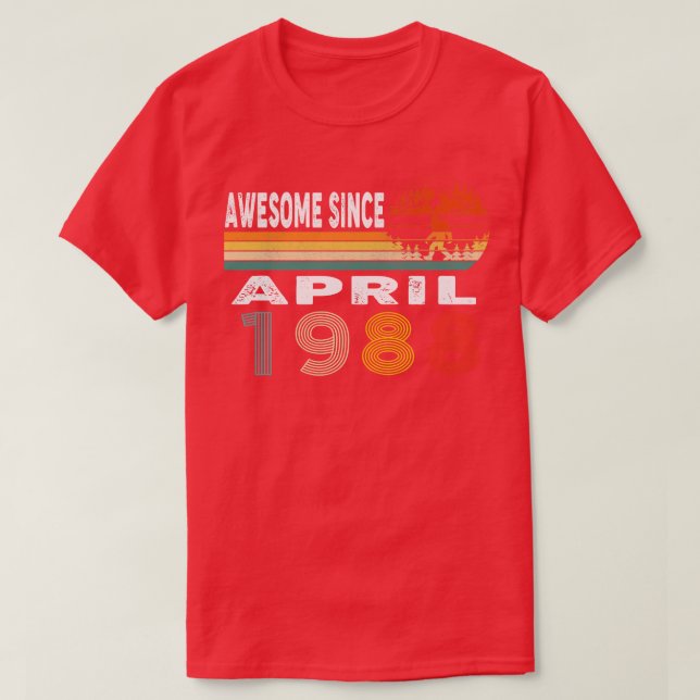Fantastisk sedan april 1988 t shirt (Design framsida)