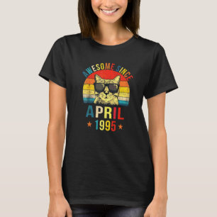 Fantastisk Sedan April 1995 27-årsdag  Katt T Shirt