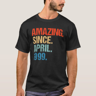 Fantastisk sedan april 1999 Retro Vintage 21-årsda T Shirt