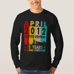 Fantastisk sedan april 2012 10:e födelsedag Vintag T Shirt