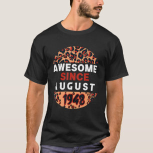 Fantastisk sedan augusti 1948 Leopard 1948 August T Shirt