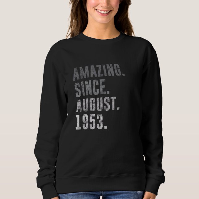 Fantastisk Sedan augusti 1953 69:e födelsedagen Vi T Shirt (Framsida)