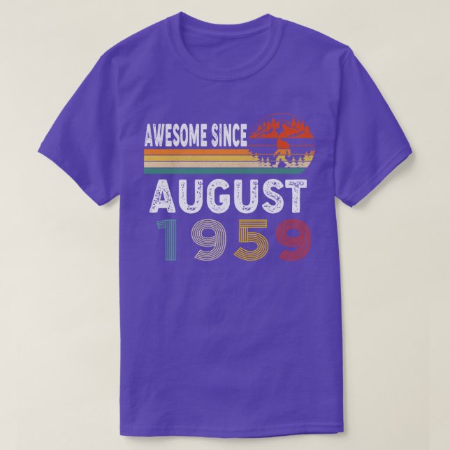 Fantastisk sedan augusti 1959 t shirt (Design framsida)