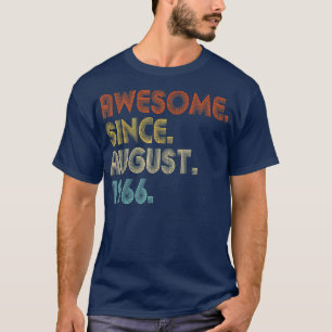 Fantastisk sedan augusti 1966 Vintage 56:e födelse T Shirt