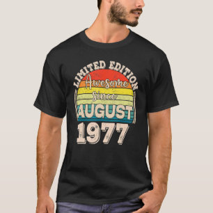 Fantastisk sedan augusti 1977 Born i augusti Pappa T Shirt