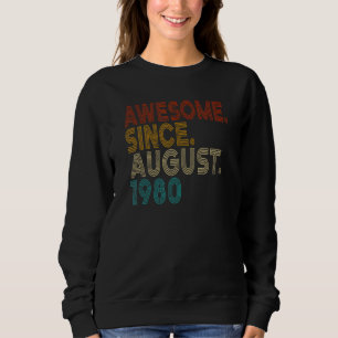 Fantastisk sedan augusti 1980 Vintage 42-årsdag T Shirt