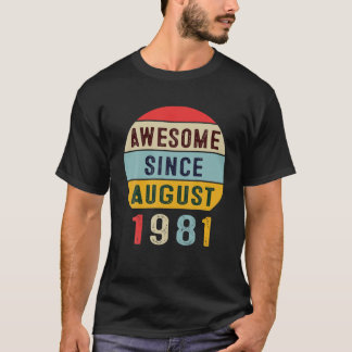 Fantastisk sedan augusti 1981 40:e födelsedag 40 å t shirt