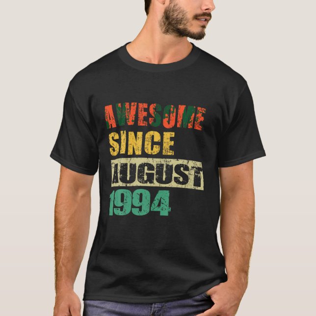 Fantastisk sedan augusti 1994 30 år gammal 30:e fö t shirt (Framsida)