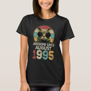 Fantastisk sedan augusti 1995 28 år gammal katt 28 t shirt