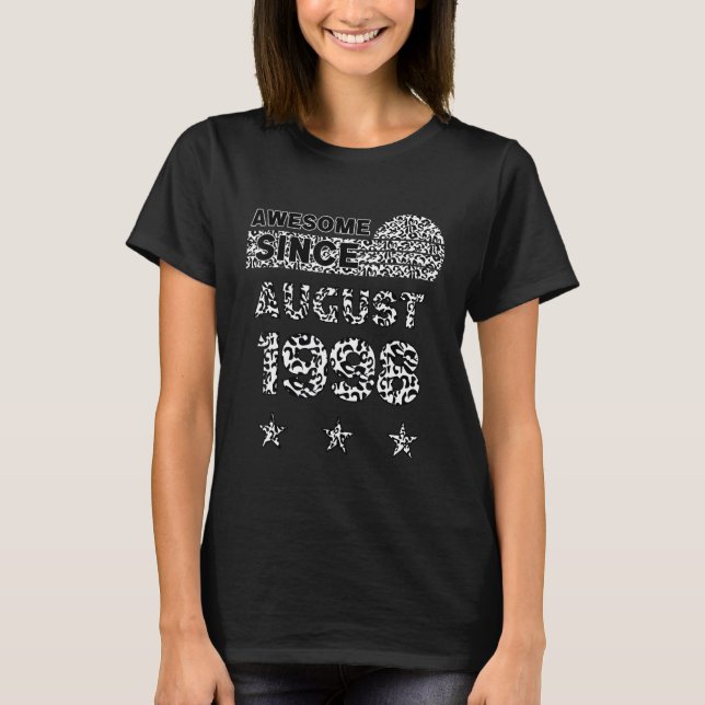 Fantastisk sedan augusti 1998, Leopard 1998 August T Shirt (Framsida)