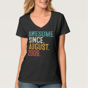 Fantastisk sedan augusti 2009 13:e dagen 13 år gam t shirt