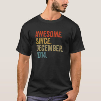 Fantastisk sedan december 2014 8:e födelsedag Vint T Shirt