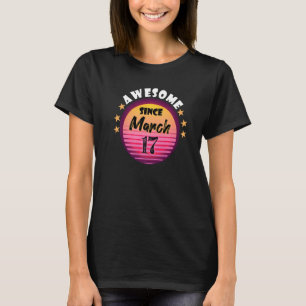 Fantastisk sedan den 17 mars födelsedag den 17 mar t shirt