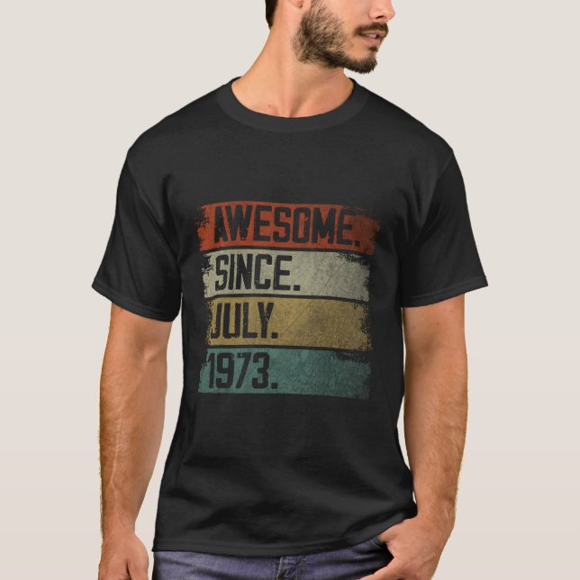 Fantastisk sedan den 50:e juli 1973 t shirt (Framsida)