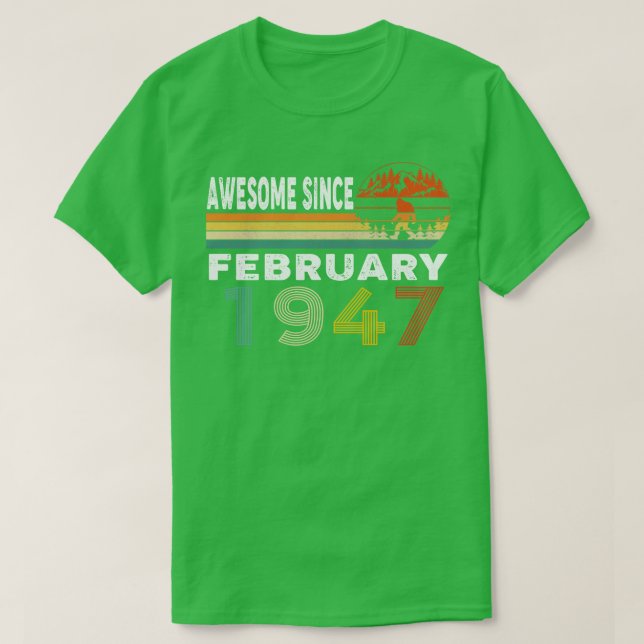 Fantastisk sedan februari 1947 t shirt (Design framsida)