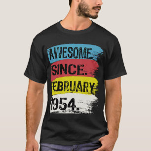 Fantastisk sedan februari 1954 Pisces Aquarius 69 T Shirt