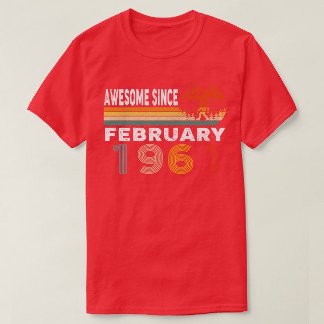 Fantastisk sedan februari 1961 t shirt (Design framsida)