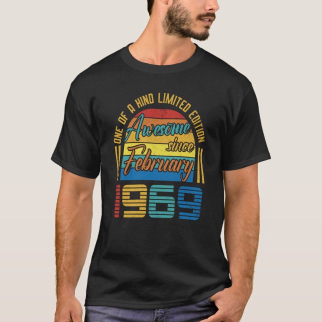 Fantastisk sedan februari 1969 54 år gamla 54:e få t shirt (Framsida)