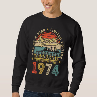 Fantastisk sedan februari 1974 49 år gammal 49-års lång ärmad tröja