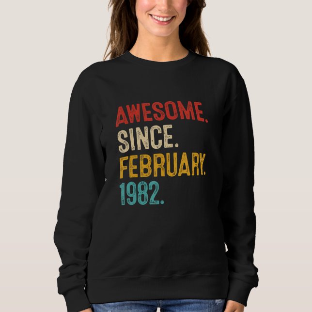 Fantastisk sedan februari 1982 41:a födelsedagen R T Shirt (Framsida)