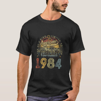 Fantastisk sedan februari 1984 40 födelsedagsgåvor t shirt