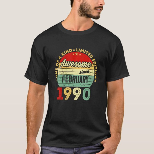 Fantastisk sedan februari 1990 31a födelsedag Tee  (Framsida)