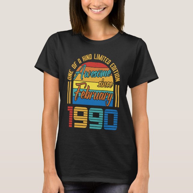 Fantastisk sedan februari 1990 33 år gamla 33:e få t shirt (Framsida)