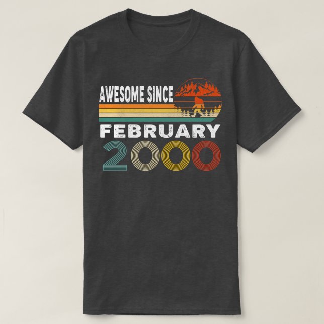 Fantastisk sedan februari 2000 t shirt (Design framsida)