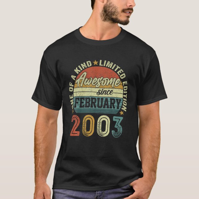 Fantastisk sedan februari 2003 19 år gammal 19:e f t shirt (Framsida)