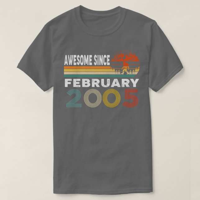 Fantastisk sedan februari 2005 t shirt (Design framsida)