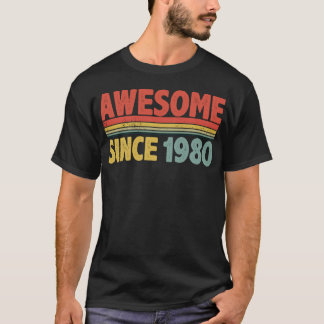 Fantastisk sedan födelseår 1980 t shirt