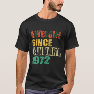 Fantastisk sedan januari 1972 52 år gammal 52:e fö t shirt