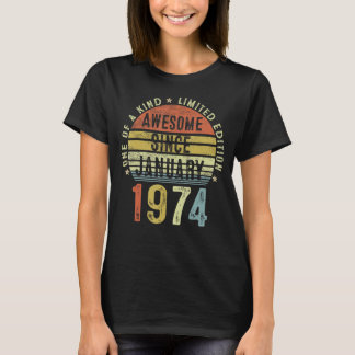 Fantastisk sedan januari 1974 49 år gammal 49:e fö t shirt