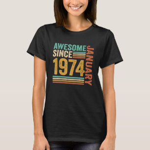 Fantastisk sedan januari 1974 49 födelsedagar 49 å t shirt