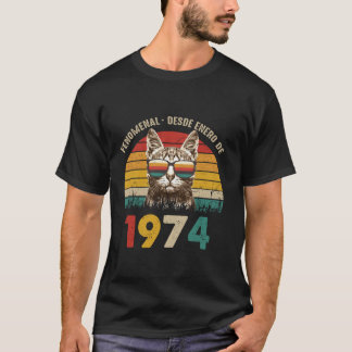 Fantastisk sedan januari 1974 Spanska 50:e födelse T Shirt