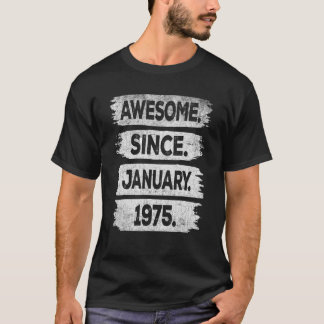 Fantastisk sedan januari 1975 48 födelsedagar 48 å t shirt