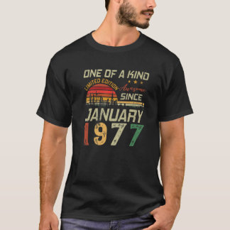 Fantastisk sedan januari 1977 45:e födelsedag Begr T Shirt