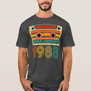 Fantastisk sedan januari 1988 36 år gammal 36:e fö t shirt