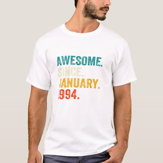 Fantastisk sedan januari 1994 t shirt (Framsida)