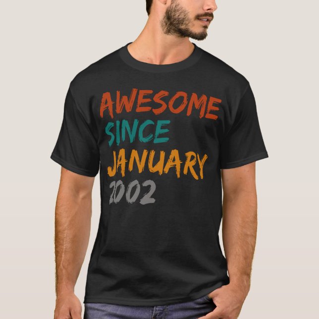 fantastisk sedan januari 2002 t shirt (Framsida)