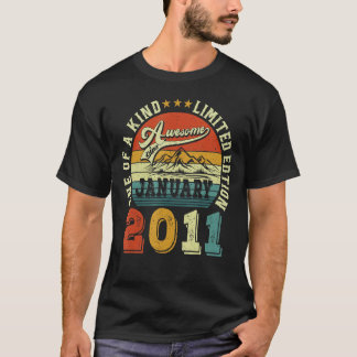 Fantastisk sedan januari 2011 12:e Birthday Boy 12 T Shirt