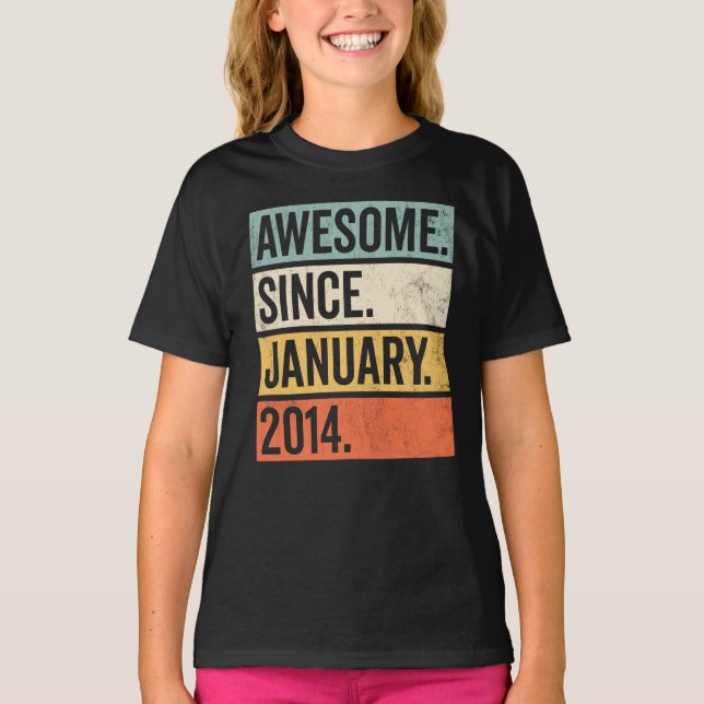 Fantastisk sedan januari 2014 t shirt (Framsida)